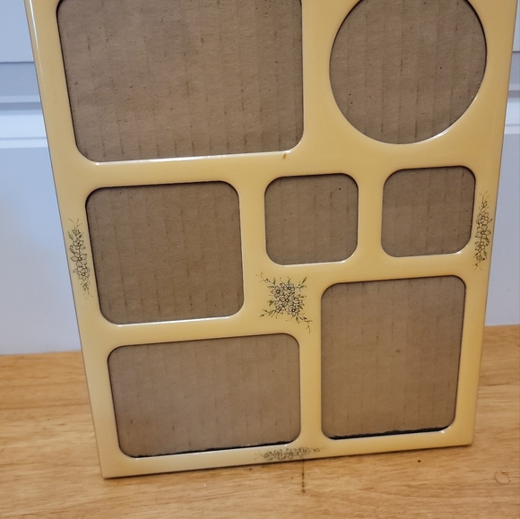 Vintage 1970s/80s Family Photo Picture Frame 10.5"x8" Slot French CountryPhotos - Picture 2 of 7